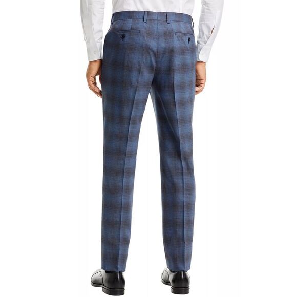 John Varvatos Star Usa Mens Slim Fit Wool Plaid Suit 40 Regular Blue - NWT $825 - Picture 6 of 7